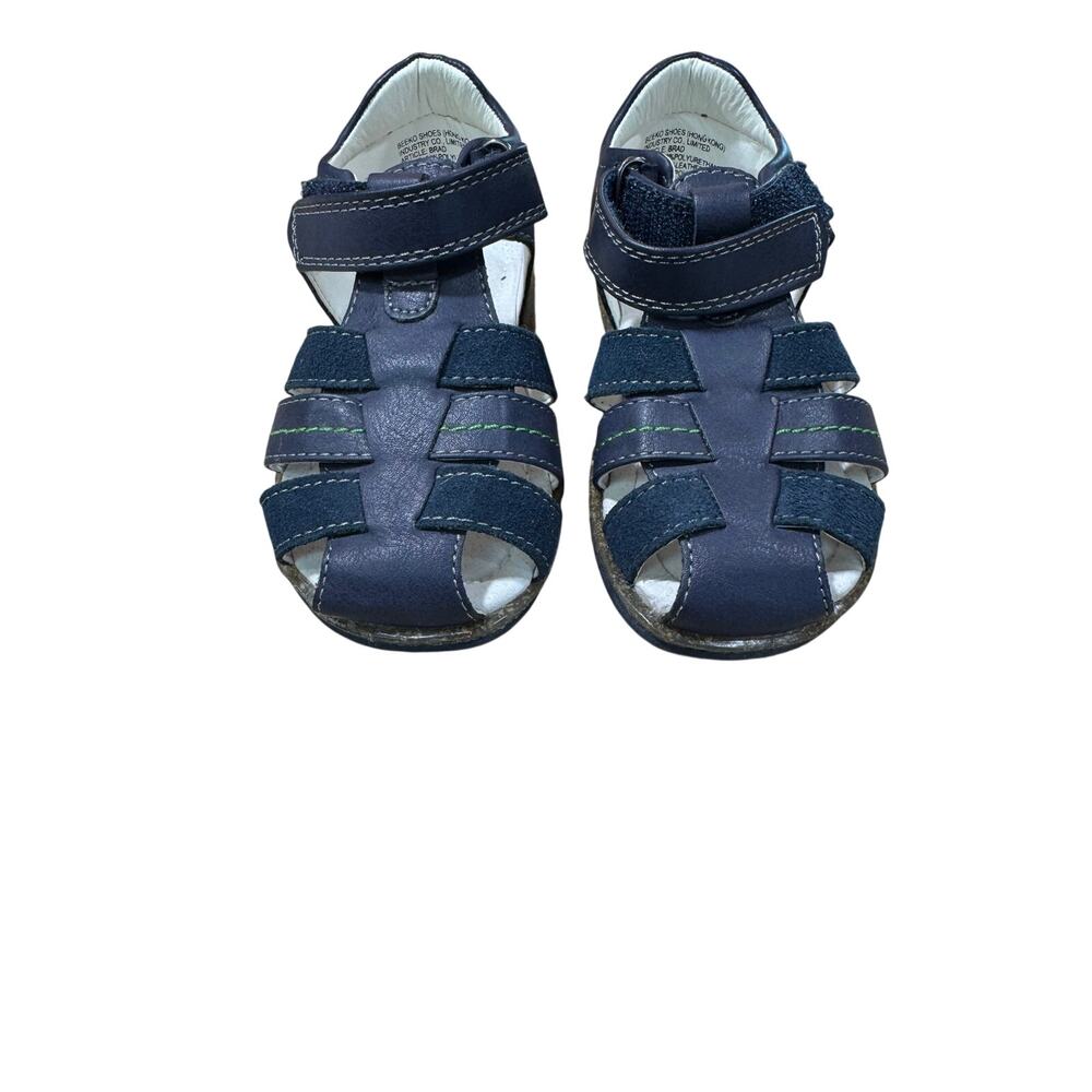 Beeko Toddler Fisherman Sandals Navy Blue Closed Toe Size 8